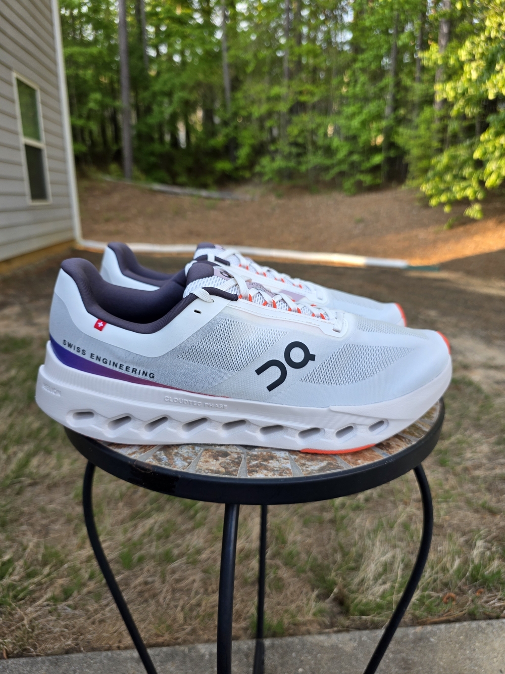 On Cloudsurfer Next 3ME30020256 White/Flame Running Shoes Men Size 11.5 Worn 3x